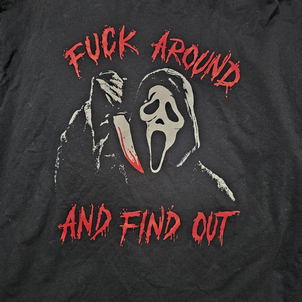 Ghost Face Black Halloween Tee